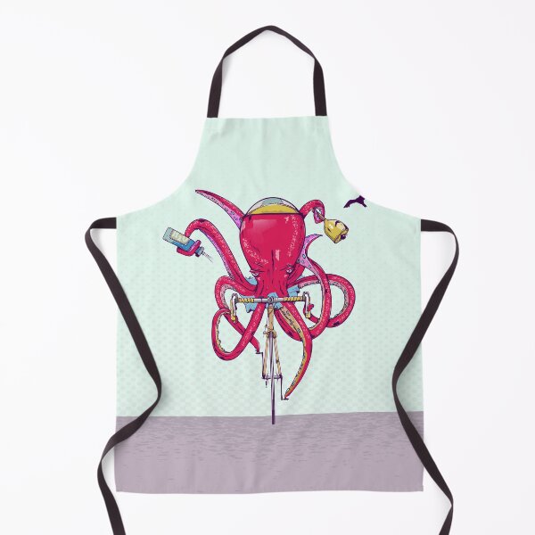 Item preview, Octopus Riding a bike designed and sold by piedaydesigns.
