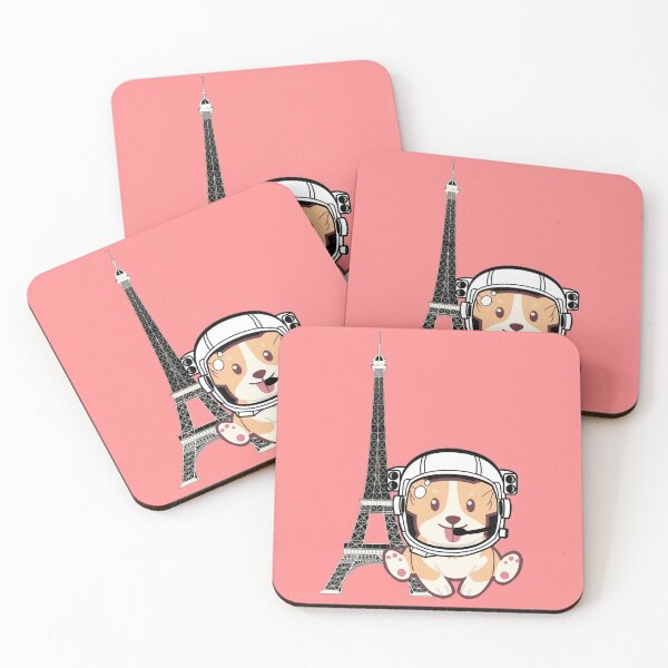 Item preview, Space Corgi goes to Paris - The Cool Astronaut Puppy! designed and sold by LukjanovArt.