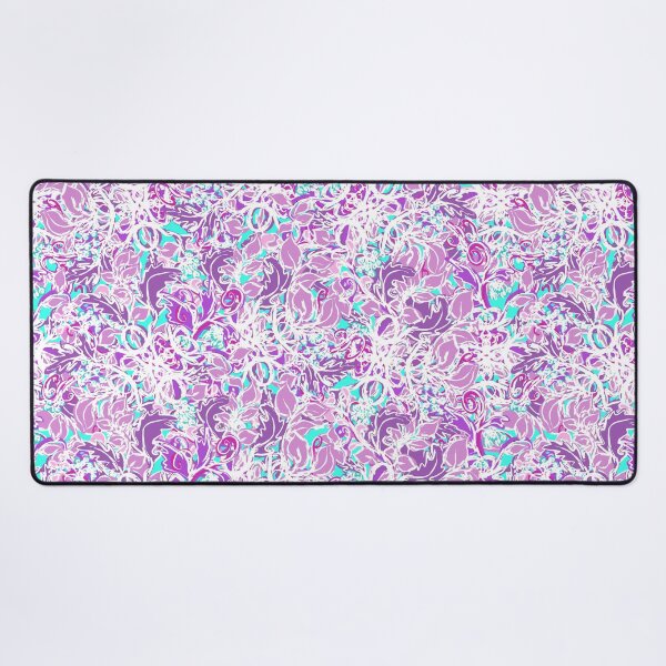 Item preview, Abstract Watercolor Purple and Vibrant Teal Leaves designed and sold by silviaol.