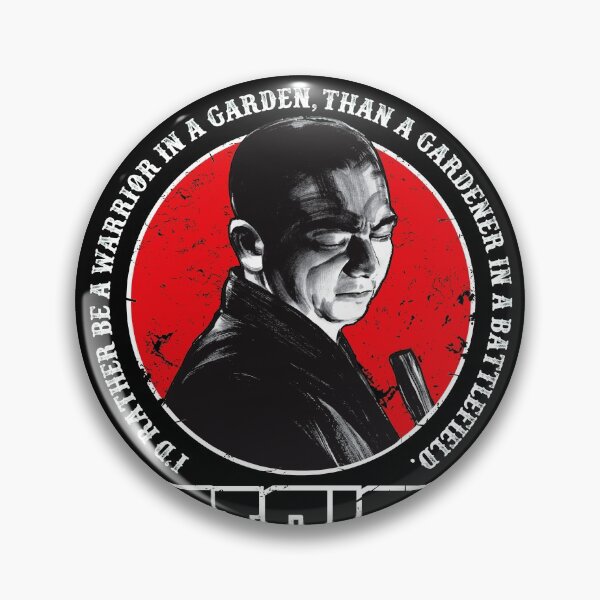Item preview, Zatoichi Warrior In A Garden Quote designed and sold by karatepanda.