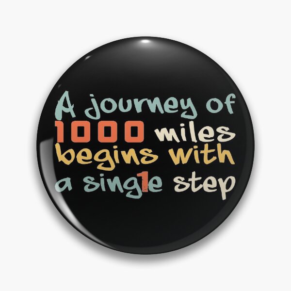 Item preview, A journey of 1000 miles begins with a single step, Motivational quotes, positive words and inspirational sayings for encouraging to do the best in your life. designed and sold by Quotesgallery.