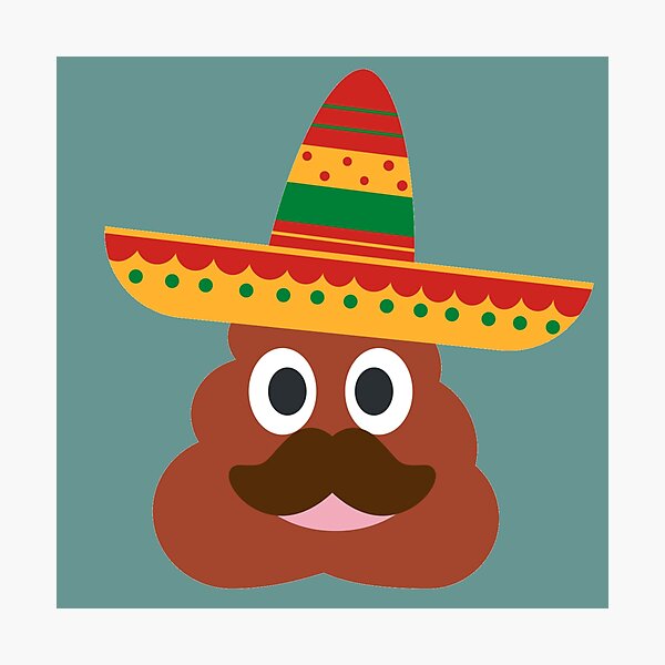 "Mexican Poop Emoji " Photographic Print for Sale by Reecethebeast