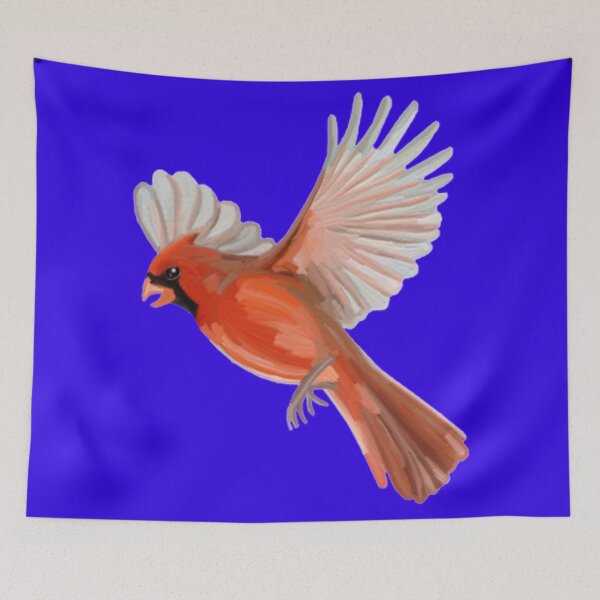 Item preview, Flying Red Cardinal Illustration designed and sold by Deborah Camp.