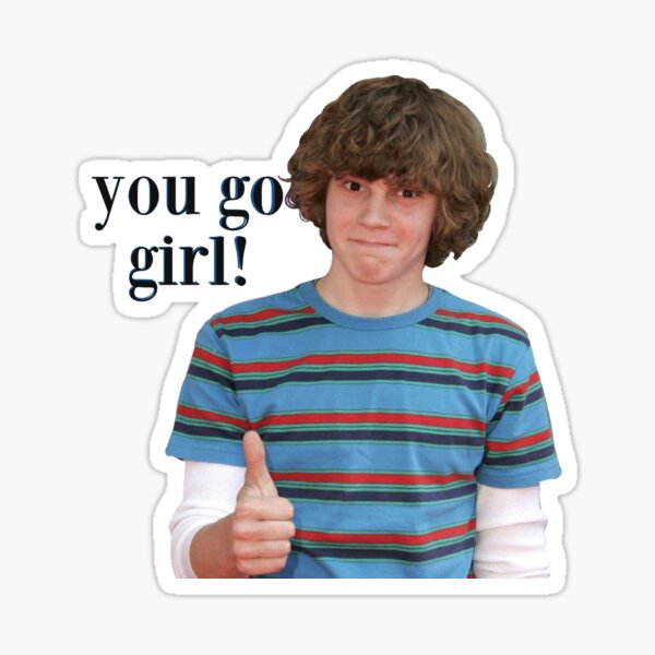Item preview, Evan Peters ‘You Go Girl!’ designed and sold by tartefilm.