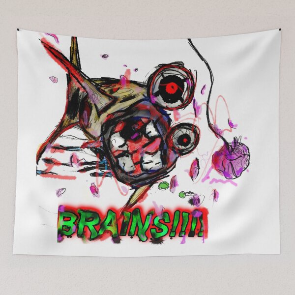 Item preview, Zombies Piranha Undead Fish eat Brains Apocalypse designed and sold by Followthedon.