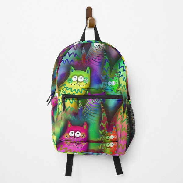 Item preview, Abstract Rainbow Cats Gathering designed and sold by silviaol.