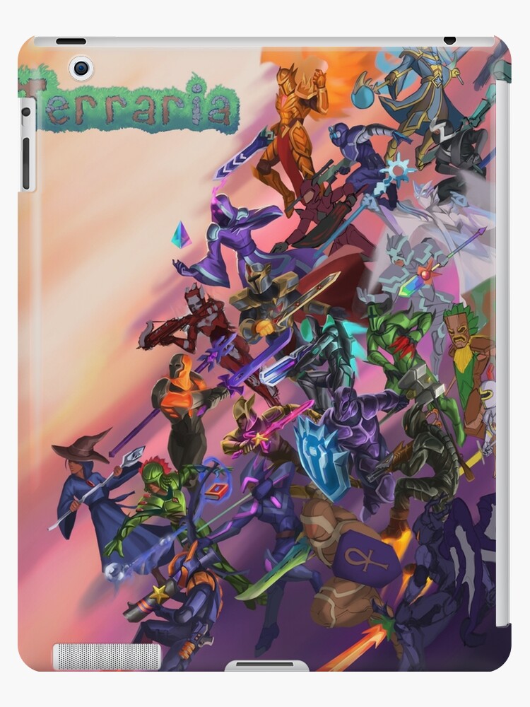 Terraria Calamity mod all bosses doodle square  iPad Case & Skin for Sale  by Daeodude-RB