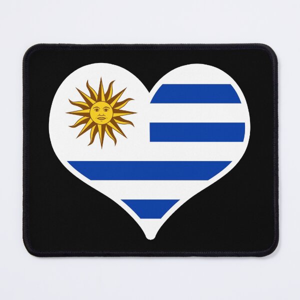 Item preview, Uruguay Flag Heart designed and sold by PKHalford.