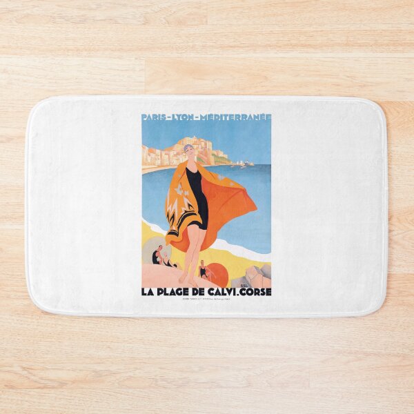 Item preview, 1928 CORSICA Calvi Beach Travel Poster designed and sold by retrographics.