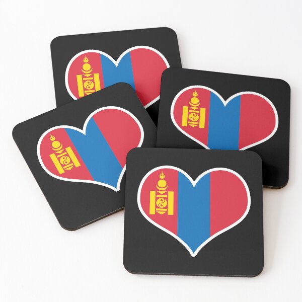 Item preview, Mongolia Flag Heart designed and sold by PKHalford.