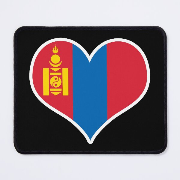 Item preview, Mongolia Flag Heart designed and sold by PKHalford.