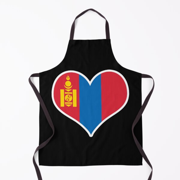 Item preview, Mongolia Flag Heart designed and sold by PKHalford.