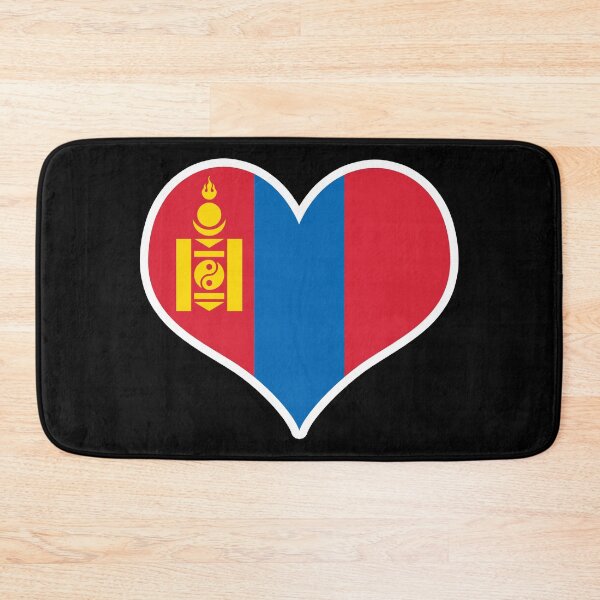 Item preview, Mongolia Flag Heart designed and sold by PKHalford.