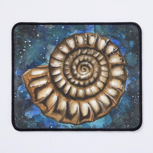 Item preview, Pyrite Ammonite Watercolour designed and sold by The Gabi Balla.