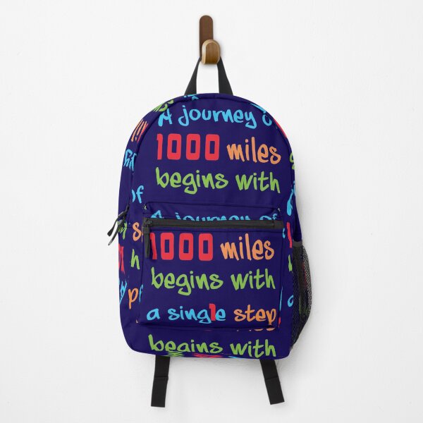 Item preview, A journey of 1000 miles begins with a single step, Motivational quotes, positive words and inspirational sayings for encouraging to do the best in your life. designed and sold by Quotesgallery.
