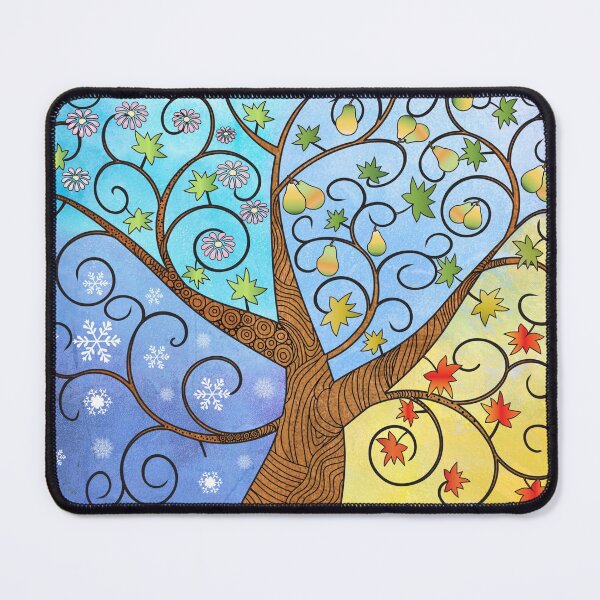 Item preview, Changing Seasons Colourful Tree  designed and sold by GrayHareCards.