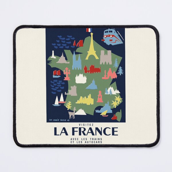 Item preview, Visit France Poster - SNCF 1957 designed and sold by traincrewdesign.