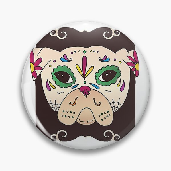 Item preview, Sugar Skull Pug – Day of the Dead designed and sold by Ella1901.