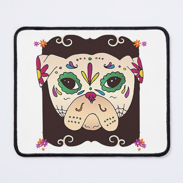 Item preview, Sugar Skull Pug – Day of the Dead designed and sold by Ella1901.