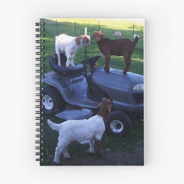 Item preview, Goat Kids on a Mower designed and sold by dogplay.