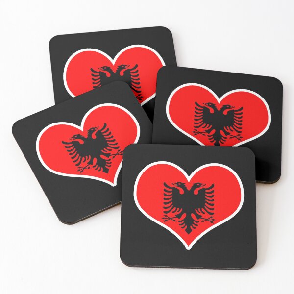 Item preview, Albania Flag Heart designed and sold by PKHalford.