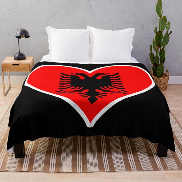 Item preview, Albania Flag Heart designed and sold by PKHalford.