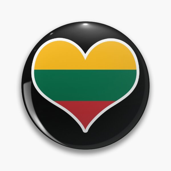 Item preview, Lithuania Flag Heart designed and sold by PKHalford.
