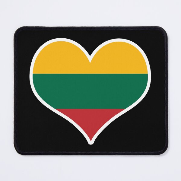 Item preview, Lithuania Flag Heart designed and sold by PKHalford.