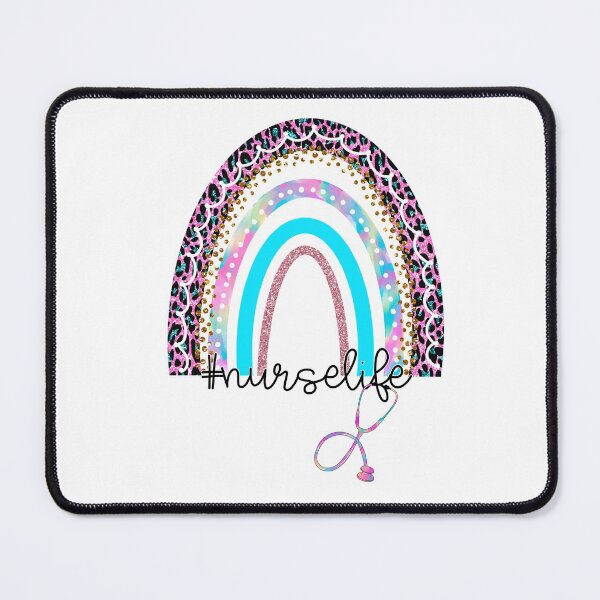 Item preview, Nurse Life Rainbow Pink Purple Blue Leopard Print designed and sold by Sweet-A-Dsignz.
