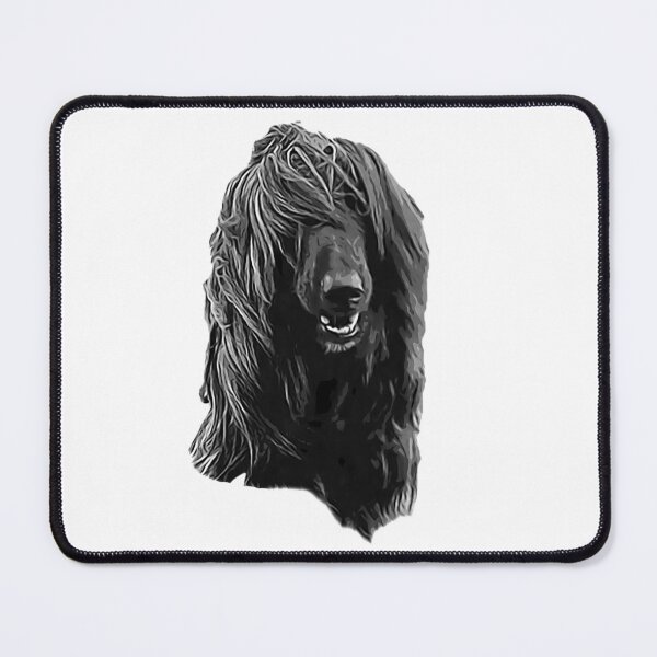 Item preview, Afghan Hound Stunning Black and White Dog designed and sold by Elarex.