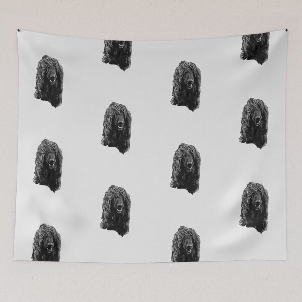 Item preview, Afghan Hound Stunning Black and White Dog designed and sold by Elarex.