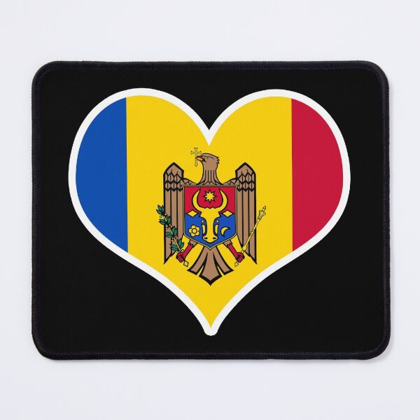 Item preview, Moldova Flag Heart designed and sold by PKHalford.