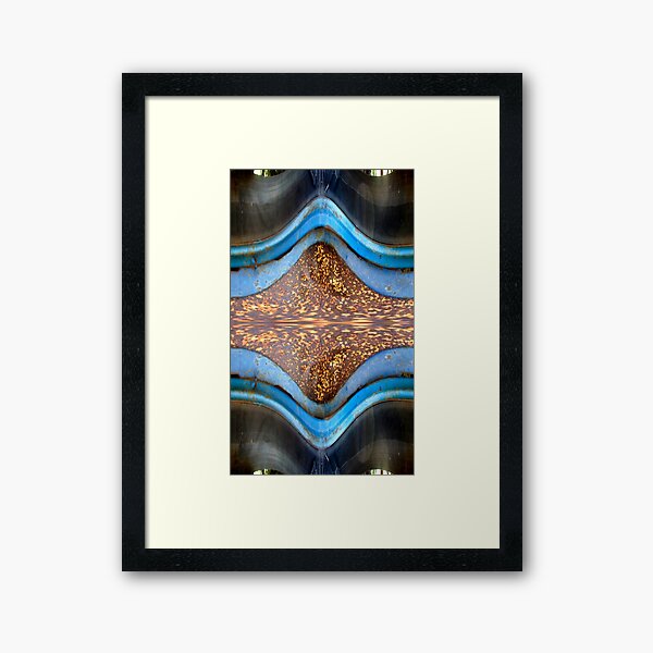 Waves of Blue Abstract - by Avril Thomas Framed Art Print