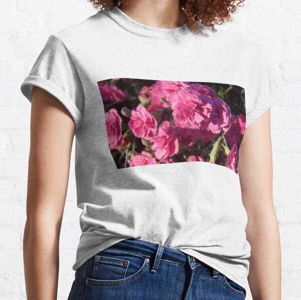 Pink Carnations - by Avril Thomas Classic T-Shirt
