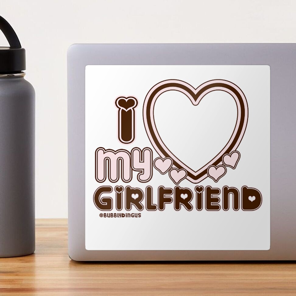 ProSticker I Love My Girlfriend Decal - 4x7 Inch Harmony Series Vinyl Sticker