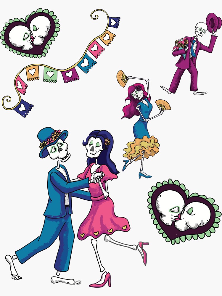 Day of the dead dancers by RoldanArt