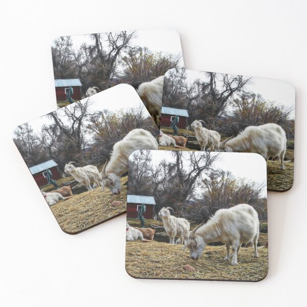 Item preview, Goats At the Pond designed and sold by dogplay.