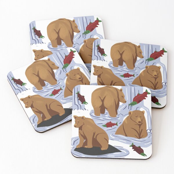 Item preview, Katmai Bears Block designed and sold by kirnetart.