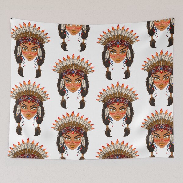 Item preview, Native American Woman designed and sold by RoselinLove.