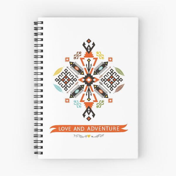 Item preview, Native Decorative Vector Black Orange designed and sold by RoselinLove.