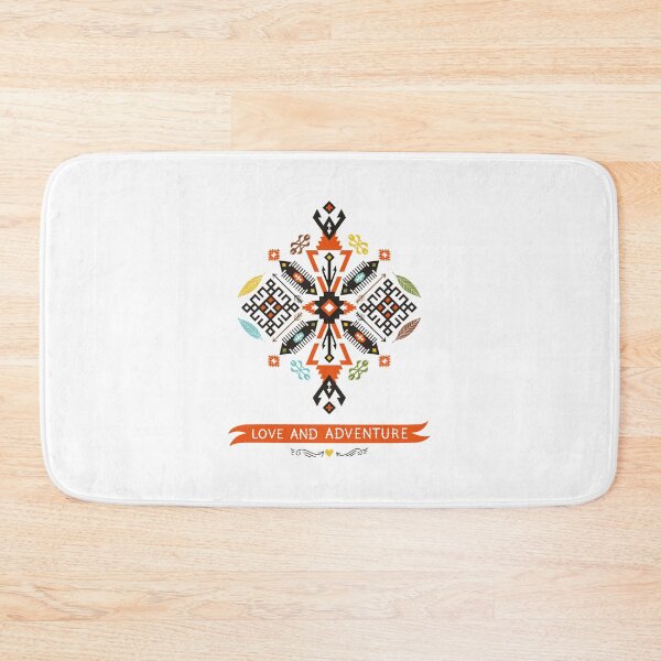 Item preview, Native Decorative Vector Black Orange designed and sold by RoselinLove.