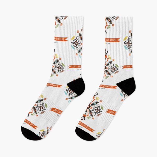 Item preview, Native Decorative Vector Black Orange designed and sold by RoselinLove.
