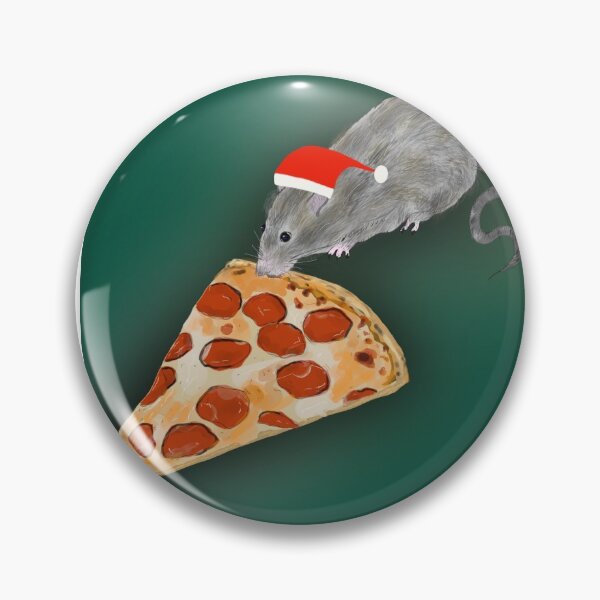 Item preview, A Very NYC Christmas - Pizza Rat designed and sold by Rae-Rabbs.