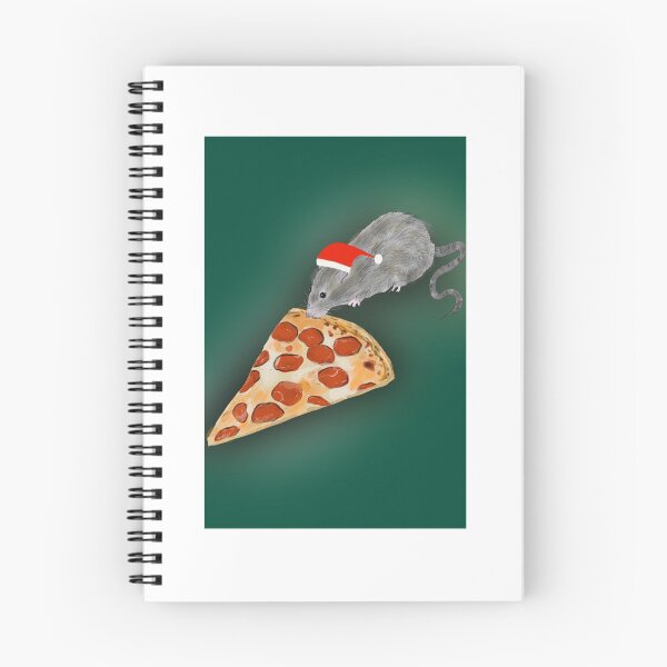 Aperçu de l'œuvre Un Noël très new-yorkais - Pizza Rat créée et vendue par Rae-Rabbs.