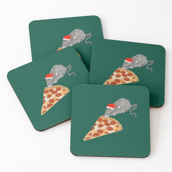 Item preview, A Very NYC Christmas - Pizza Rat designed and sold by Rae-Rabbs.