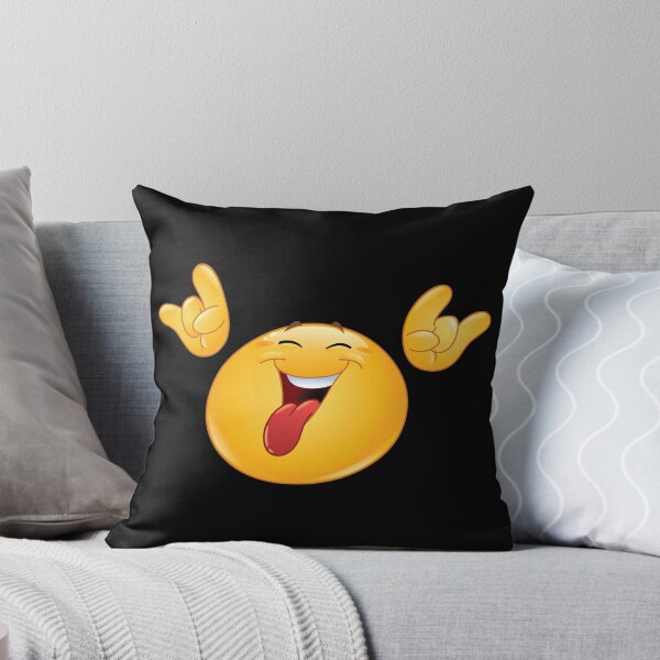 Item preview, Heavy Metal Head Emoji Emoticon designed and sold by Jandsgraphics.