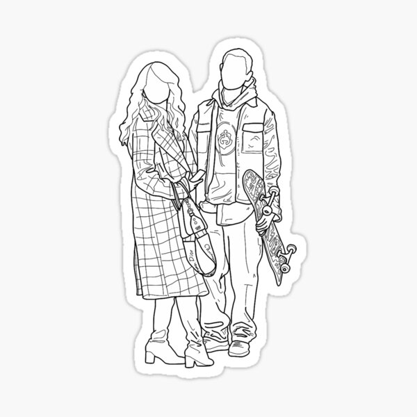 Vista previa del artículo con la obra «Audrey y Aki», diseñado y vendido por DionShields.