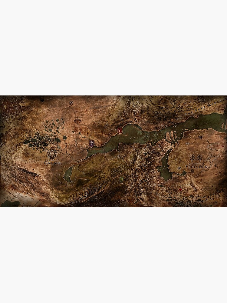 Dragon Age Map: Ferelden Premium Matte Vertical Poster sold by Limp ...