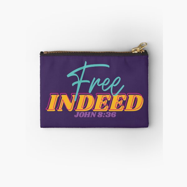 Item preview, John 8:36 Free Indeed Bible Verse designed and sold by garmentoffaith.