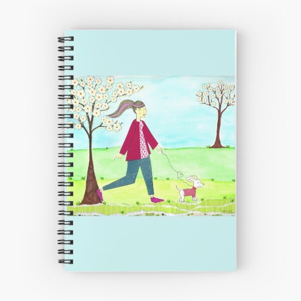 Item preview, Spring Dogwalk designed and sold by Mahli's  Artful Whimsy.